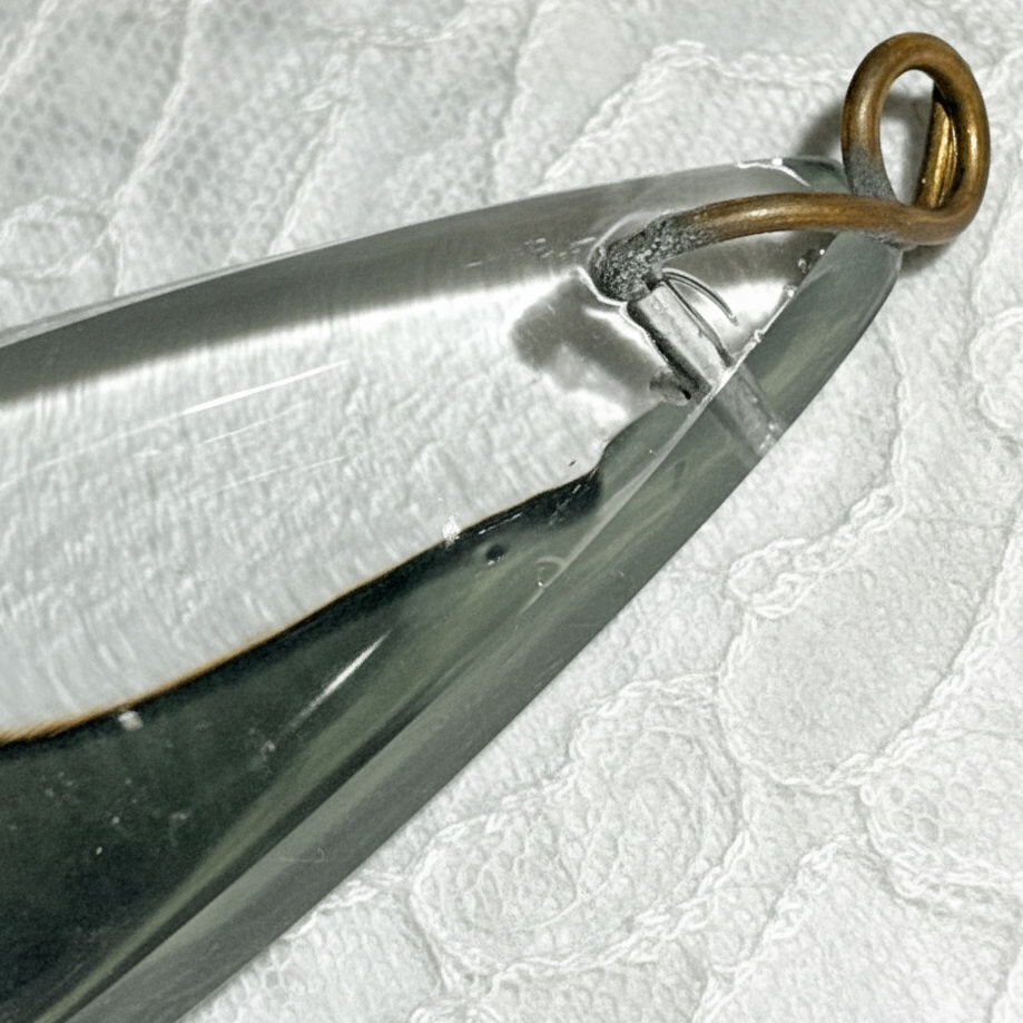 1 Vintage Clear 6" Half Pear Crystal Pendalogue Prism Hand Polished Stunning - AntiquesEtcetera1 Vintage Clear 6" Half Pear Crystal Pendalogue Prism Hand Polished StunningAntiqueAntiquesEtcetera