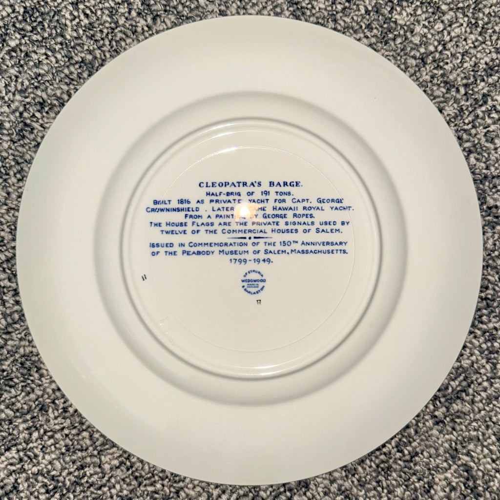 12 - Plate Collection Wedgwood Peabody Museum Salem Ship Series, 1949 - AntiquesEtcetera12 - Plate Collection Wedgwood Peabody Museum Salem Ship Series, 1949Elegant / Collectible DinnerwareWedgwoodAntiquesEtcetera