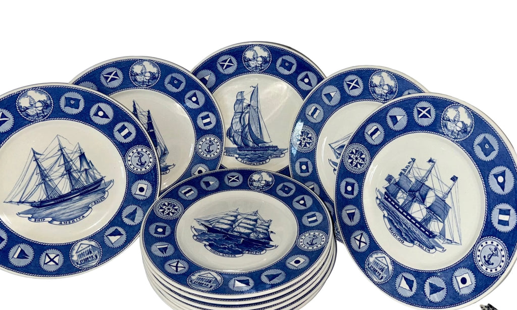12 - Plate Collection Wedgwood Peabody Museum Salem Ship Series, 1949 - AntiquesEtcetera12 - Plate Collection Wedgwood Peabody Museum Salem Ship Series, 1949Elegant / Collectible DinnerwareWedgwoodAntiquesEtcetera