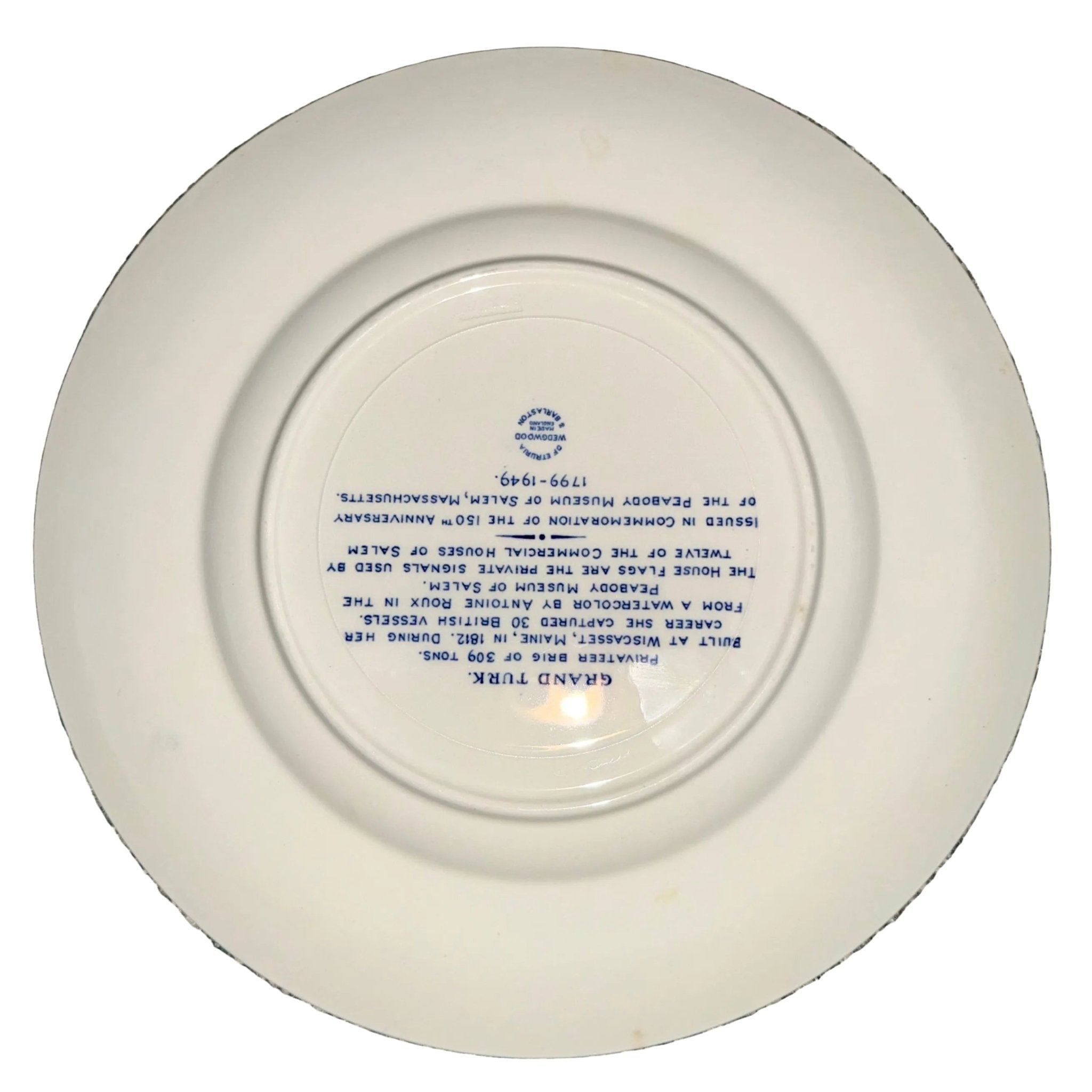 12 - Plate Collection Wedgwood Peabody Museum Salem Ship Series, 1949 - AntiquesEtcetera12 - Plate Collection Wedgwood Peabody Museum Salem Ship Series, 1949Elegant / Collectible DinnerwareWedgwoodAntiquesEtcetera