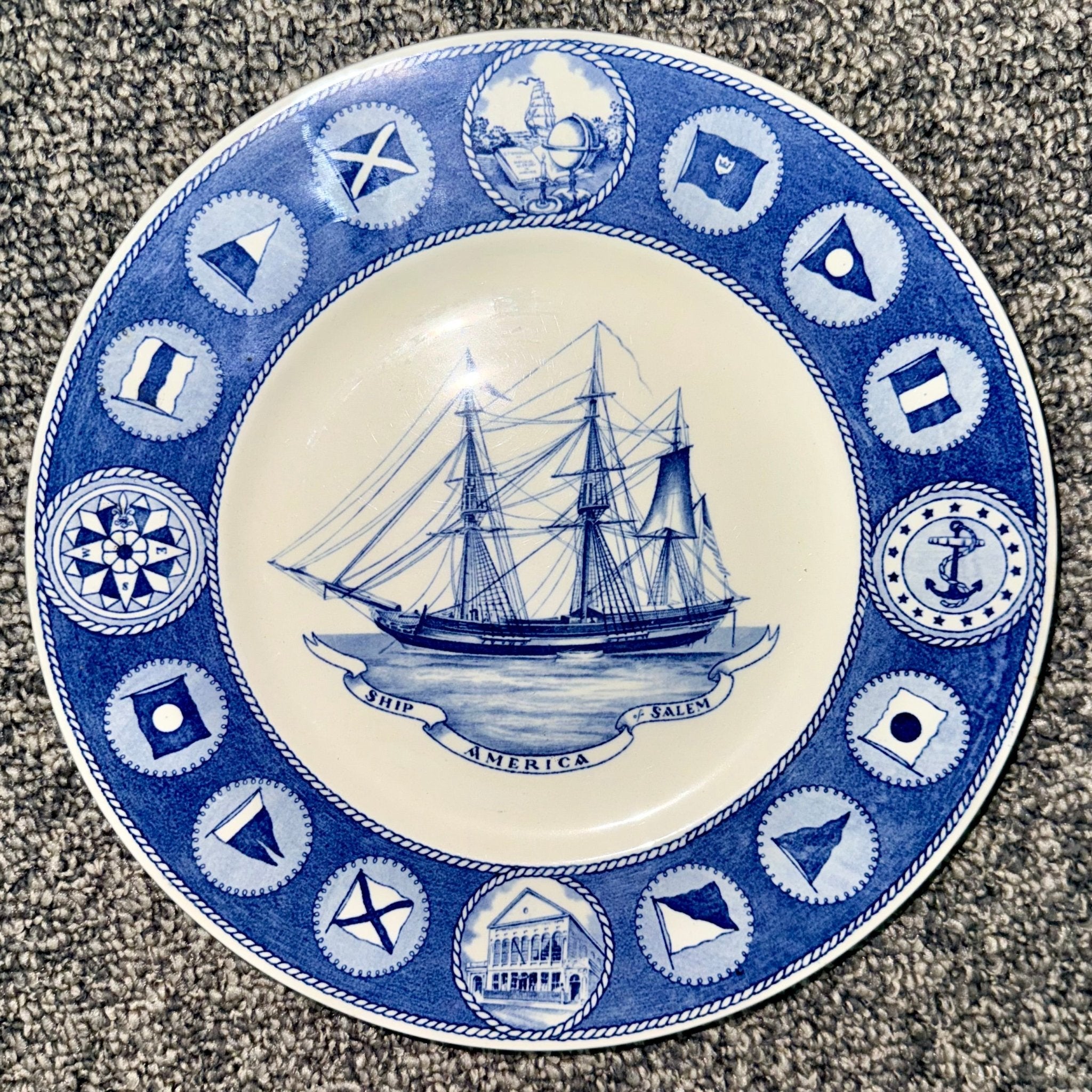 12 - Plate Collection Wedgwood Peabody Museum Salem Ship Series, 1949 - AntiquesEtcetera12 - Plate Collection Wedgwood Peabody Museum Salem Ship Series, 1949Elegant / Collectible DinnerwareWedgwoodAntiquesEtcetera