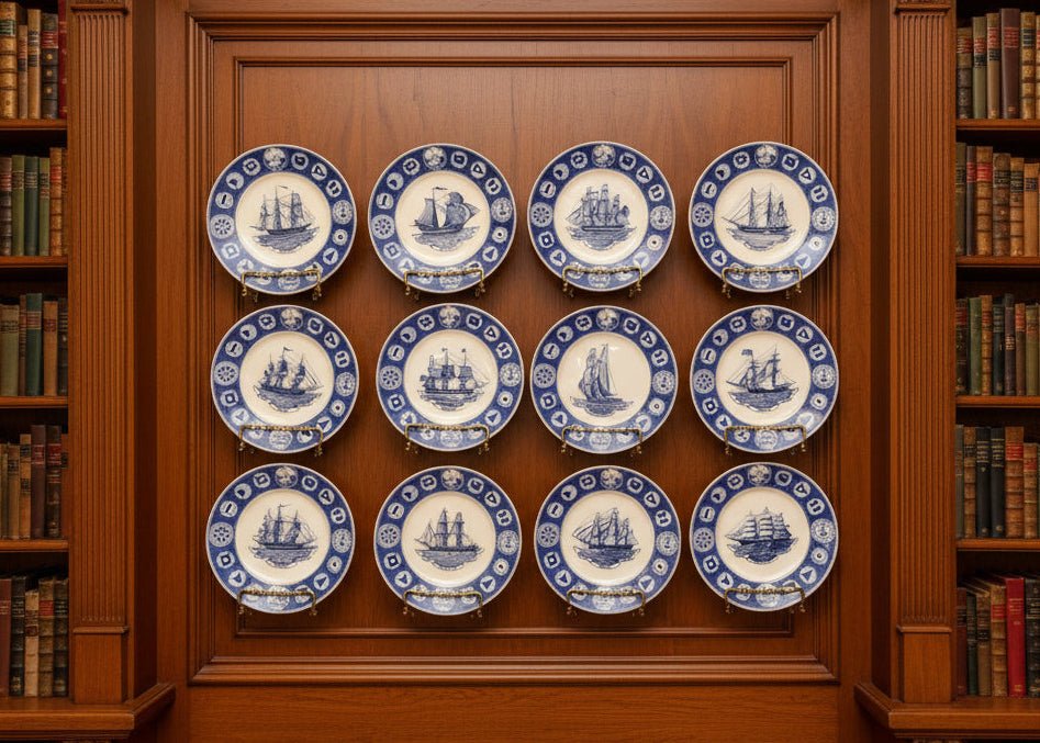 12 - Plate Collection Wedgwood Peabody Museum Salem Ship Series, 1949 - AntiquesEtcetera12 - Plate Collection Wedgwood Peabody Museum Salem Ship Series, 1949Elegant / Collectible DinnerwareWedgwoodAntiquesEtcetera