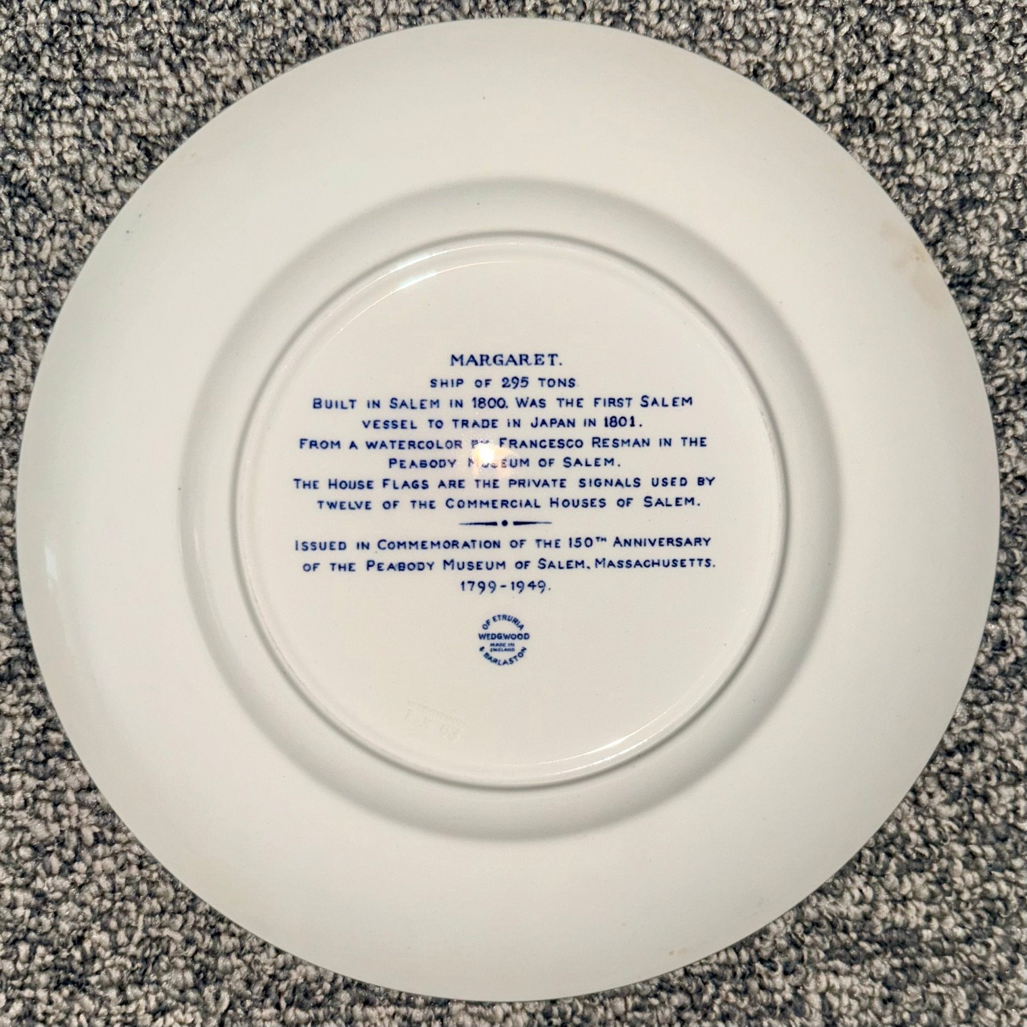 12 - Plate Collection Wedgwood Peabody Museum Salem Ship Series, 1949 - AntiquesEtcetera12 - Plate Collection Wedgwood Peabody Museum Salem Ship Series, 1949Elegant / Collectible DinnerwareWedgwoodAntiquesEtcetera