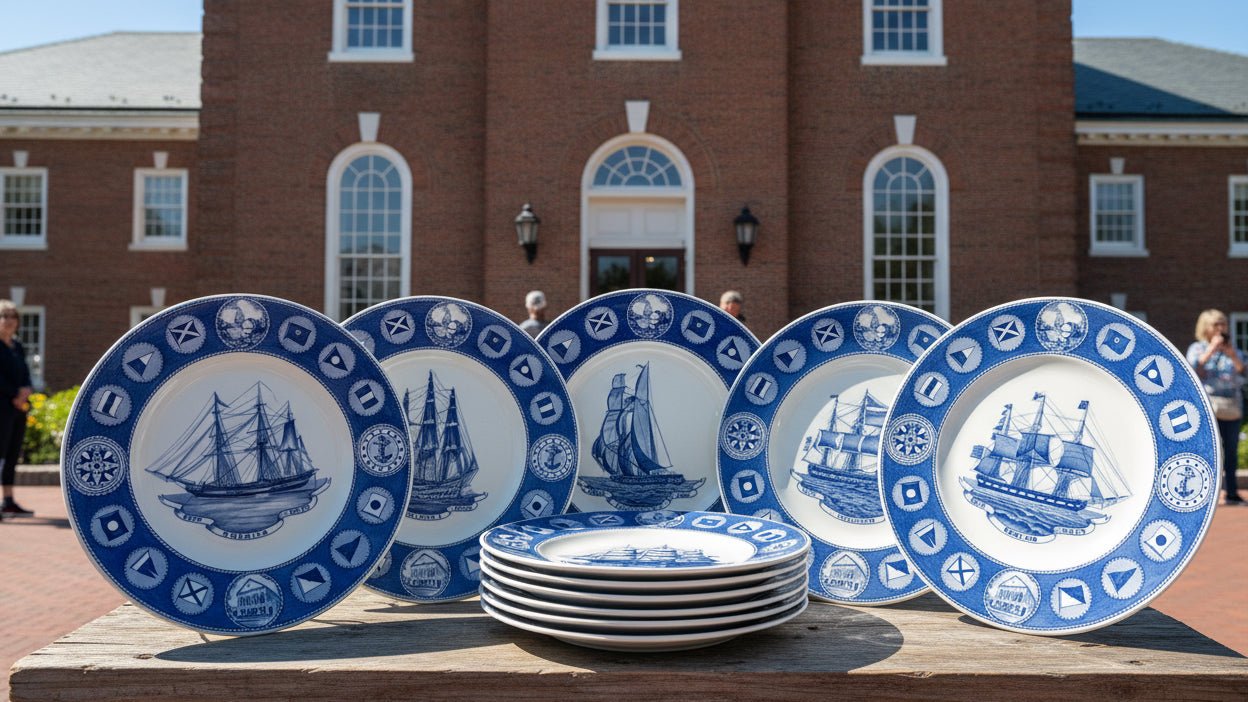 12 - Plate Collection Wedgwood Peabody Museum Salem Ship Series, 1949 - AntiquesEtcetera12 - Plate Collection Wedgwood Peabody Museum Salem Ship Series, 1949Elegant / Collectible DinnerwareWedgwoodAntiquesEtcetera