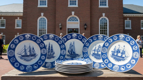 12 - Plate Collection Wedgwood Peabody Museum Salem Ship Series, 1949 - AntiquesEtcetera12 - Plate Collection Wedgwood Peabody Museum Salem Ship Series, 1949Elegant / Collectible DinnerwareWedgwoodAntiquesEtcetera