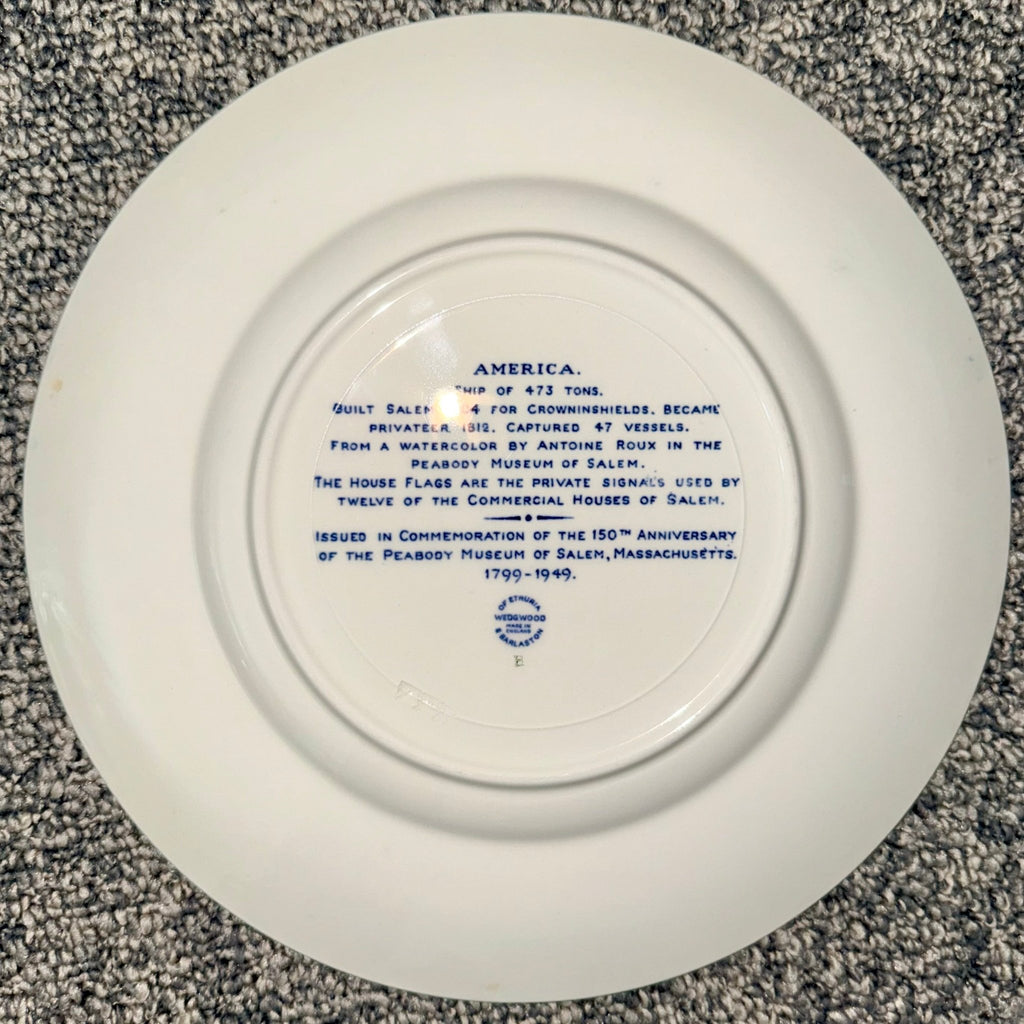 12 - Plate Collection Wedgwood Peabody Museum Salem Ship Series, 1949 - AntiquesEtcetera12 - Plate Collection Wedgwood Peabody Museum Salem Ship Series, 1949Elegant / Collectible DinnerwareWedgwoodAntiquesEtcetera