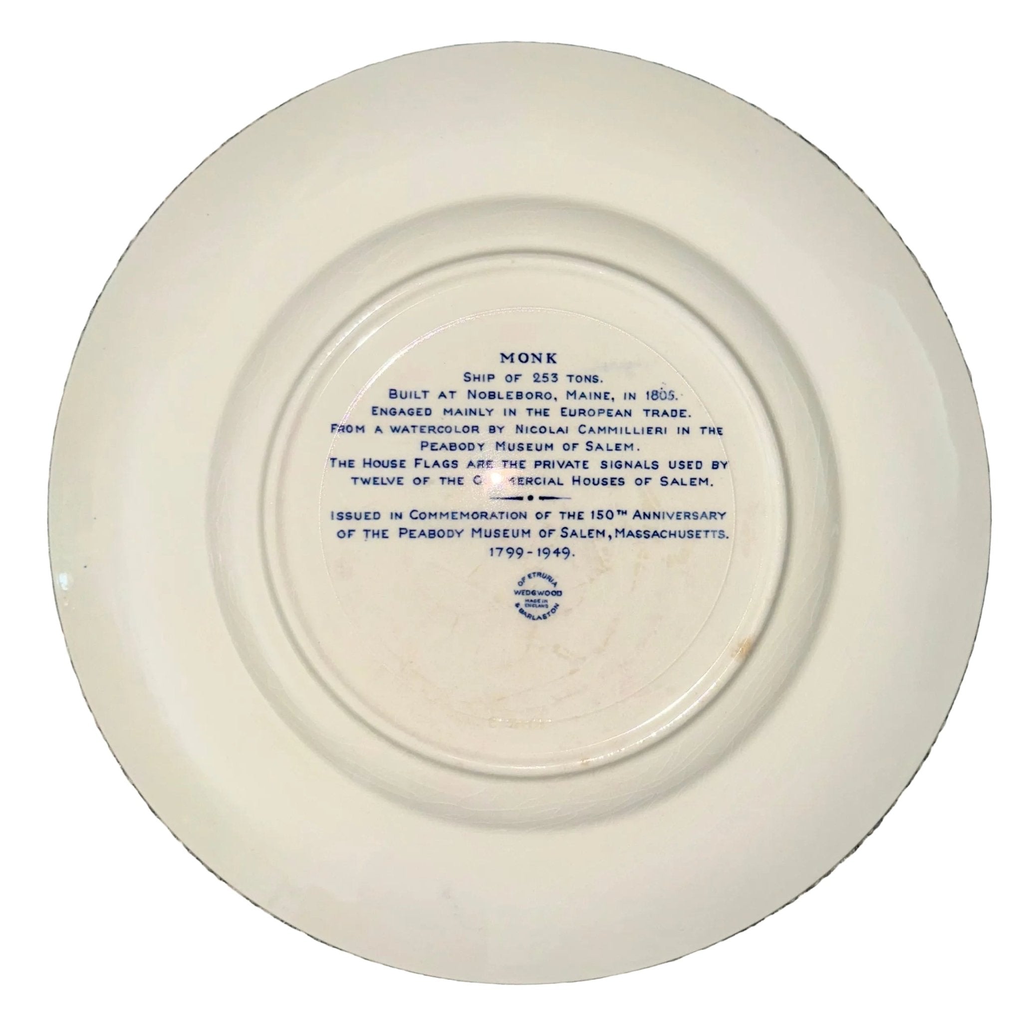 12 - Plate Collection Wedgwood Peabody Museum Salem Ship Series, 1949 - AntiquesEtcetera12 - Plate Collection Wedgwood Peabody Museum Salem Ship Series, 1949Elegant / Collectible DinnerwareWedgwoodAntiquesEtcetera