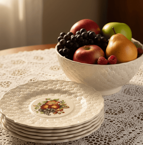 12 Vintage Copeland Spode England Luncheon Plates Artist - Signed J. Price Fruit & Floral Motif - AntiquesEtcetera12 Vintage Copeland Spode England Luncheon Plates Artist - Signed J. Price Fruit & Floral MotifElegant / Collectible DinnerwareCopeland SpodeAntiquesEtcetera