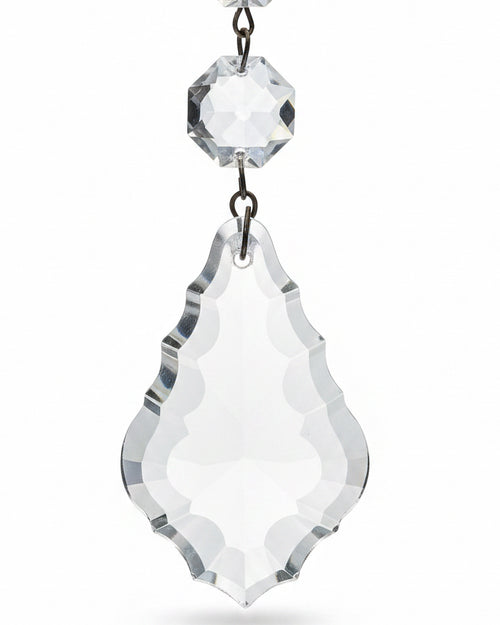 16 French Cut Crystal Pendalogue Prisms 2" with 3" Drop Lovely Vintage Condition - AntiquesEtcetera16 French Cut Crystal Pendalogue Prisms 2" with 3" Drop Lovely Vintage ConditionUnbrandedAntiquesEtcetera