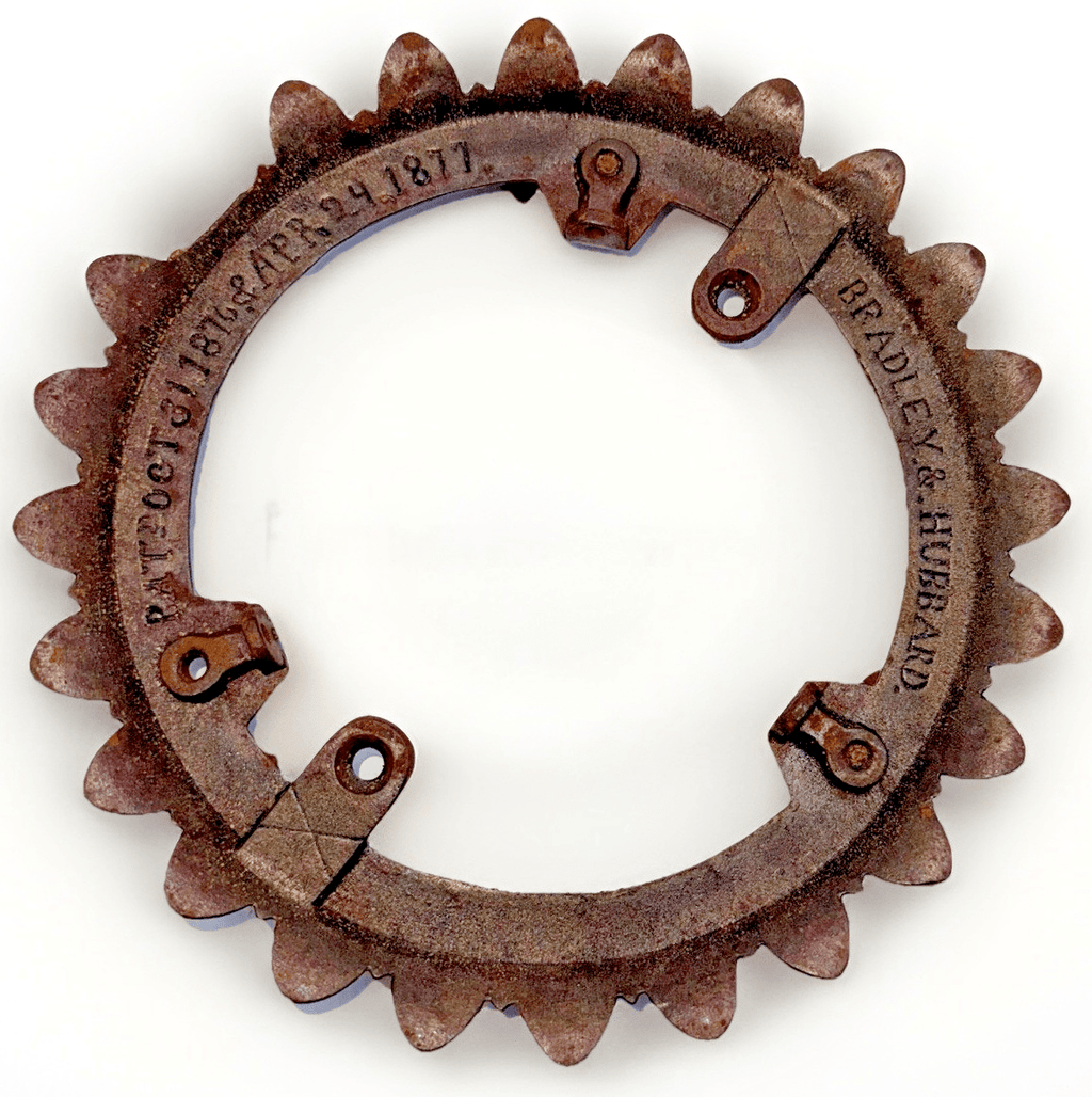 1877 Bradley & Hubbard Iron Horse Crown Ring Patented Signed - AntiquesEtcetera1877 Bradley & Hubbard Iron Horse Crown Ring Patented SignedAntiquesEtceteraAntiquesEtcetera