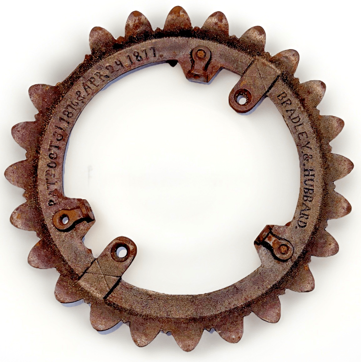 1877 Bradley & Hubbard Iron Horse Crown Ring Patented Signed - AntiquesEtcetera1877 Bradley & Hubbard Iron Horse Crown Ring Patented SignedAntiquesEtceteraAntiquesEtcetera