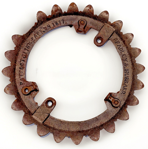 1877 Bradley & Hubbard Iron Horse Crown Ring Patented Signed - AntiquesEtcetera1877 Bradley & Hubbard Iron Horse Crown Ring Patented SignedAntiquesEtceteraAntiquesEtcetera