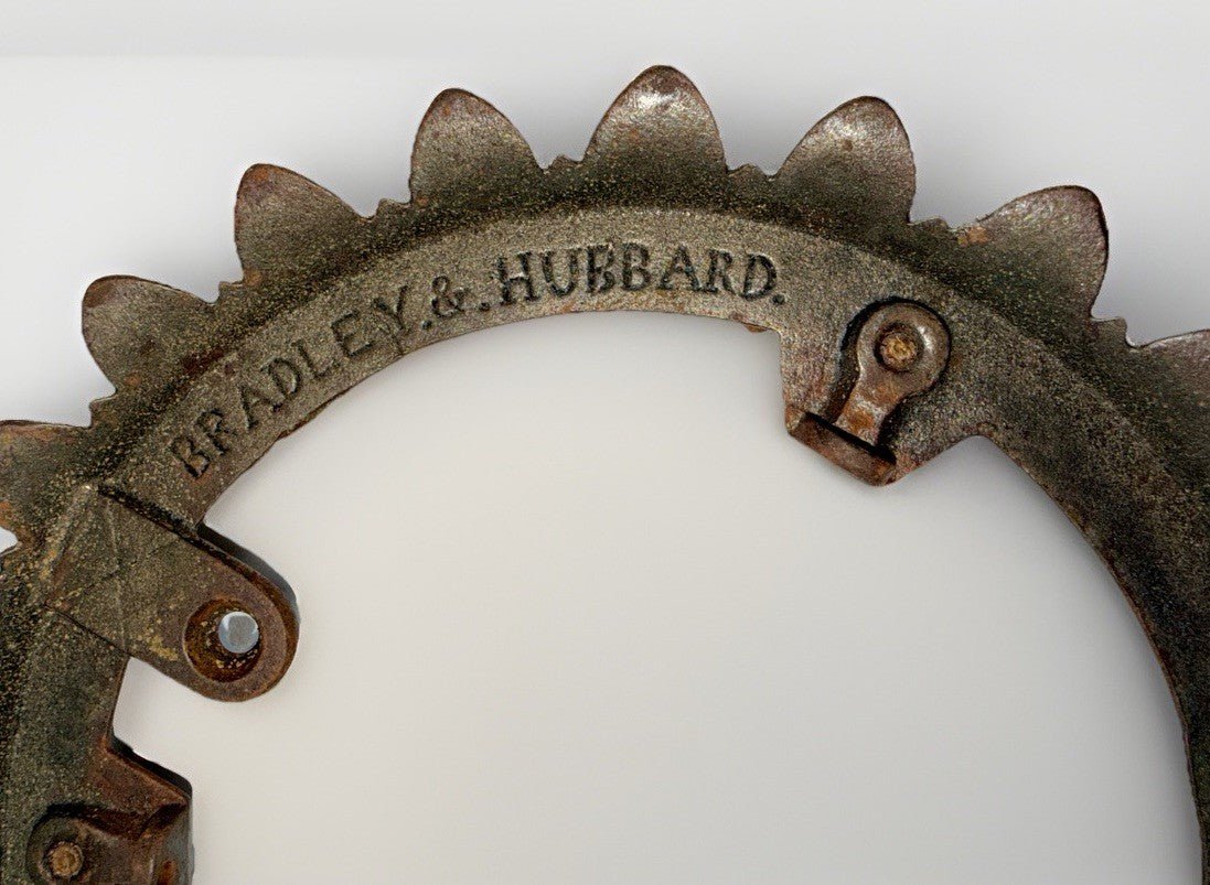 1877 Bradley & Hubbard Iron Horse Crown Ring Patented Signed - AntiquesEtcetera1877 Bradley & Hubbard Iron Horse Crown Ring Patented SignedAntiquesEtceteraAntiquesEtcetera