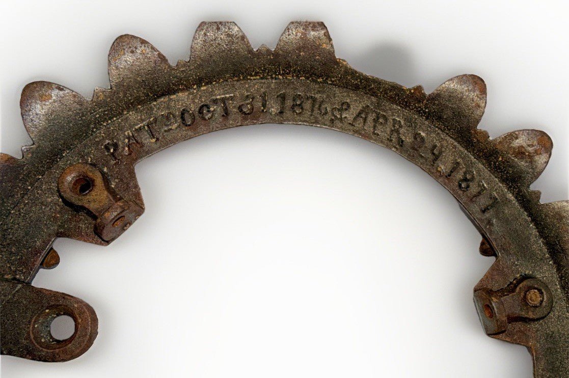 1877 Bradley & Hubbard Iron Horse Crown Ring Patented Signed - AntiquesEtcetera1877 Bradley & Hubbard Iron Horse Crown Ring Patented SignedAntiquesEtceteraAntiquesEtcetera