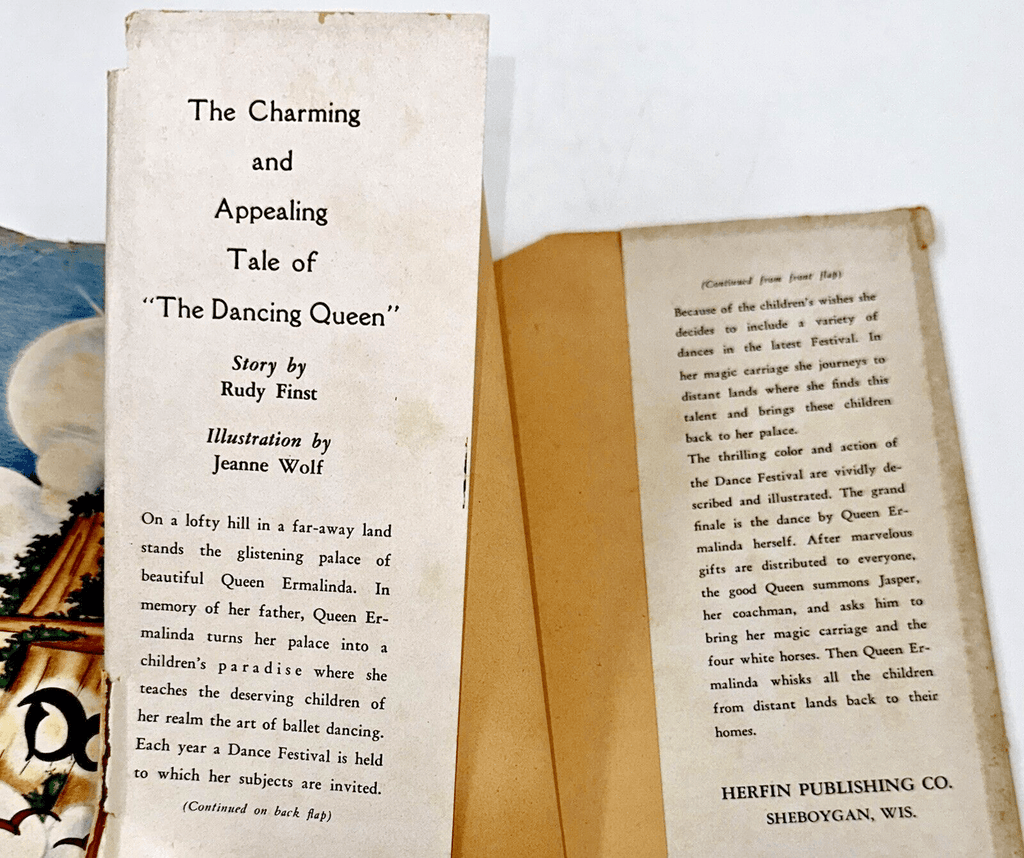 1946 CR by Rudy Finst THE DANCING QUEEN Illustrated by Jeanne Wolf HC w/ DJ - AntiquesEtcetera1946 CR by Rudy Finst THE DANCING QUEEN Illustrated by Jeanne Wolf HC w/ DJAntiquesEtceteraAntiquesEtcetera