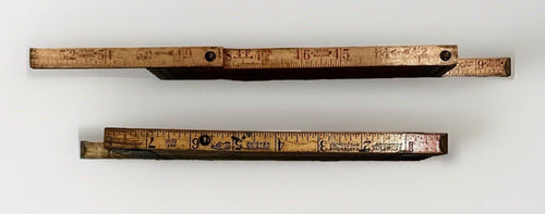 2 Interlox Wooden Carpenters Rulers 72" & 48" Folding Collapsing - AntiquesEtcetera2 Interlox Wooden Carpenters Rulers 72" & 48" Folding CollapsingInerloxAntiquesEtcetera