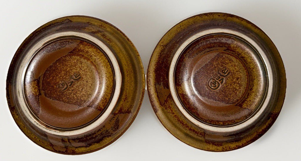 2 Iron Mountain Nancy Lamb Patterson Coffee Cups with Saucers Roan Stoneware - AntiquesEtcetera2 Iron Mountain Nancy Lamb Patterson Coffee Cups with Saucers Roan StonewareStone Mountain Roan Mountain StonewareAntiquesEtcetera