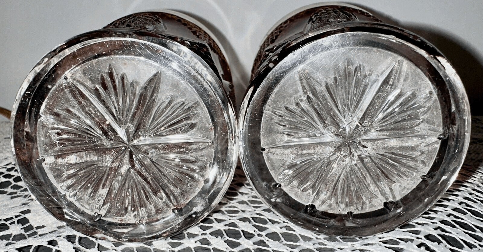 2 Westmoreland 550 Ruby Stained Tumblers High Hobbed from Minnesota Glass Museum - AntiquesEtcetera2 Westmoreland 550 Ruby Stained Tumblers High Hobbed from Minnesota Glass MuseumWestmorelandAntiquesEtcetera