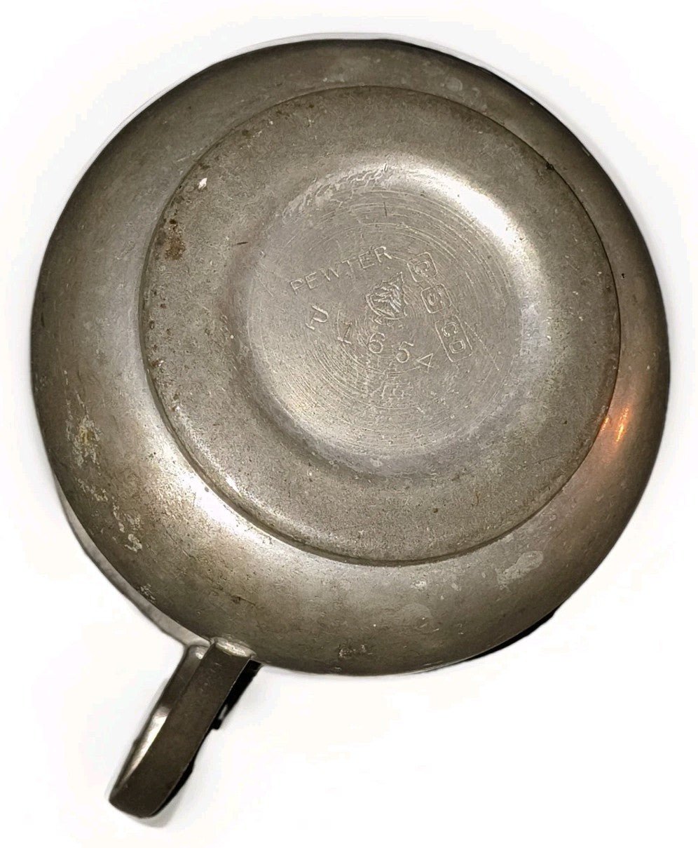 3 Antique Pewter Serving Pieces Each Hallmarked, 1 TUDRIC w/ hand - hammered motif - AntiquesEtcetera3 Antique Pewter Serving Pieces Each Hallmarked, 1 TUDRIC w/ hand - hammered motifEach with HallmarksAntiquesEtcetera