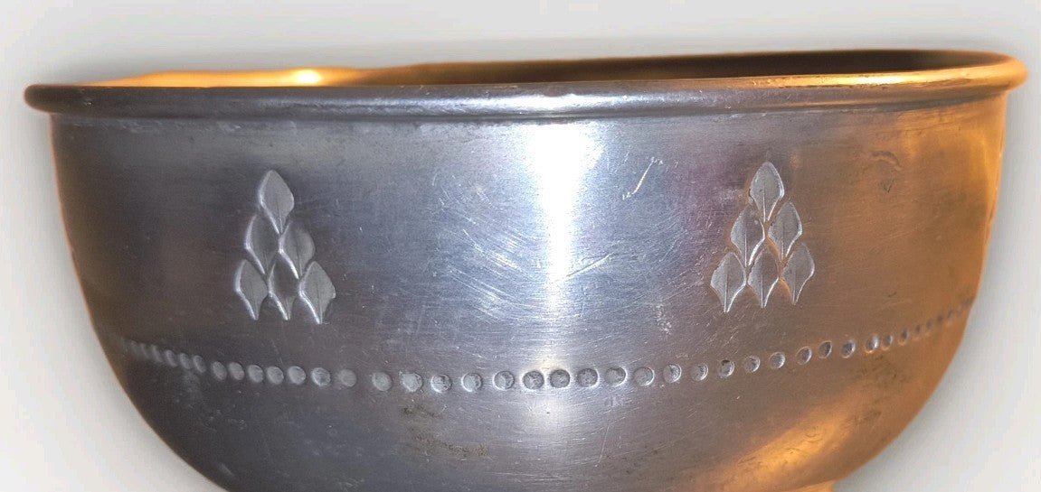 3 Antique Pewter Serving Pieces Each Hallmarked, 1 TUDRIC w/ hand - hammered motif - AntiquesEtcetera3 Antique Pewter Serving Pieces Each Hallmarked, 1 TUDRIC w/ hand - hammered motifEach with HallmarksAntiquesEtcetera
