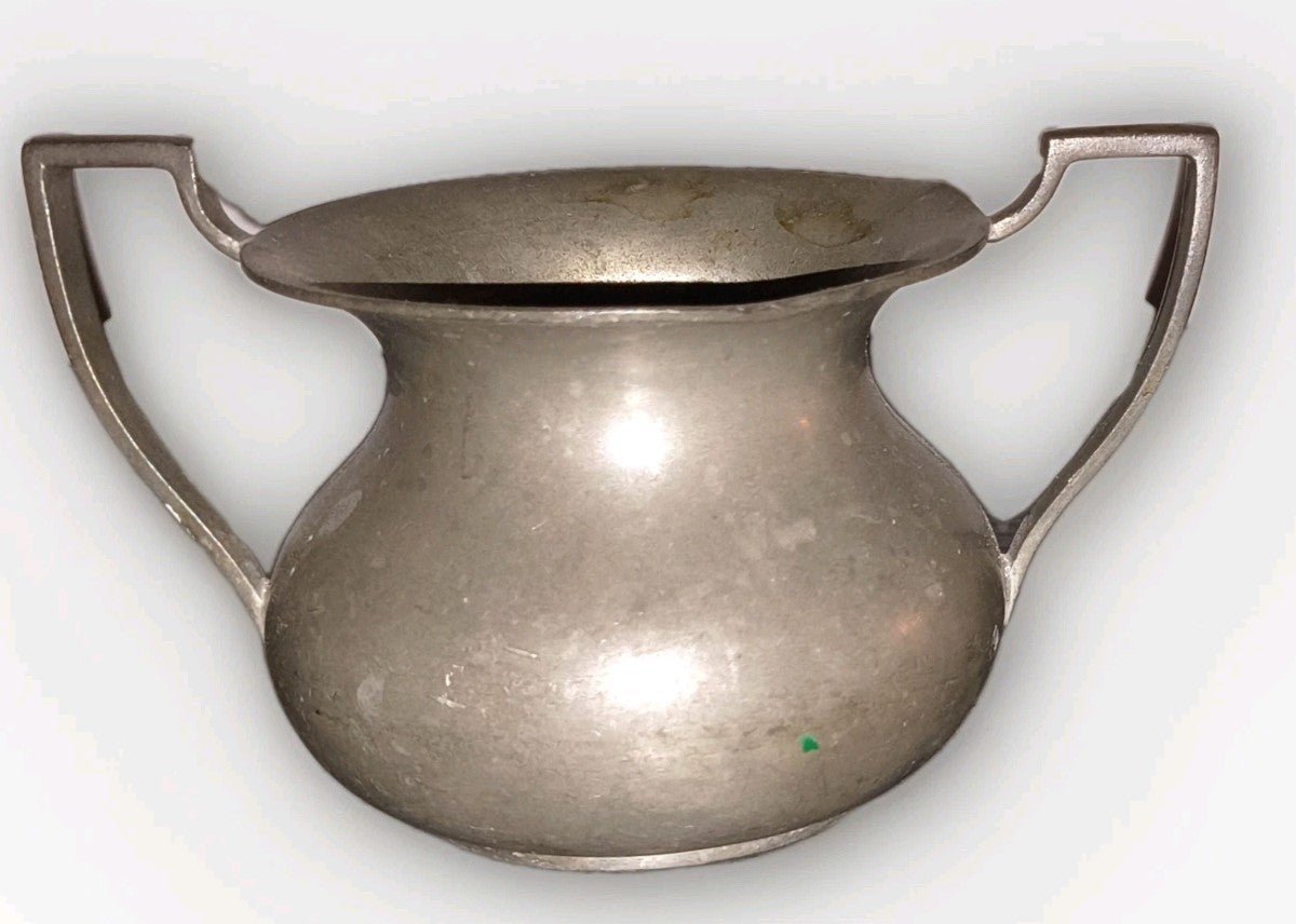 3 Antique Pewter Serving Pieces Each Hallmarked, 1 TUDRIC w/ hand - hammered motif - AntiquesEtcetera3 Antique Pewter Serving Pieces Each Hallmarked, 1 TUDRIC w/ hand - hammered motifEach with HallmarksAntiquesEtcetera