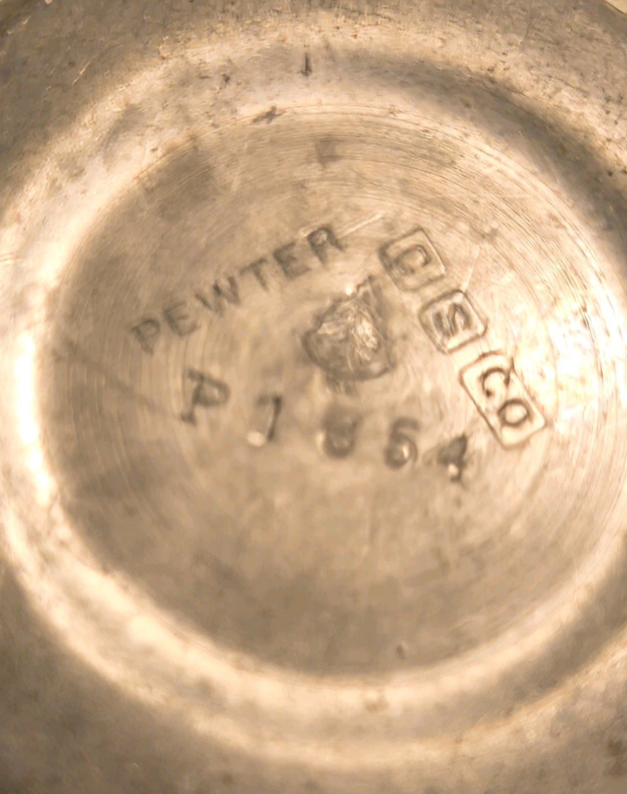 3 Antique Pewter Serving Pieces Each Hallmarked, 1 TUDRIC w/ hand - hammered motif - AntiquesEtcetera3 Antique Pewter Serving Pieces Each Hallmarked, 1 TUDRIC w/ hand - hammered motifEach with HallmarksAntiquesEtcetera