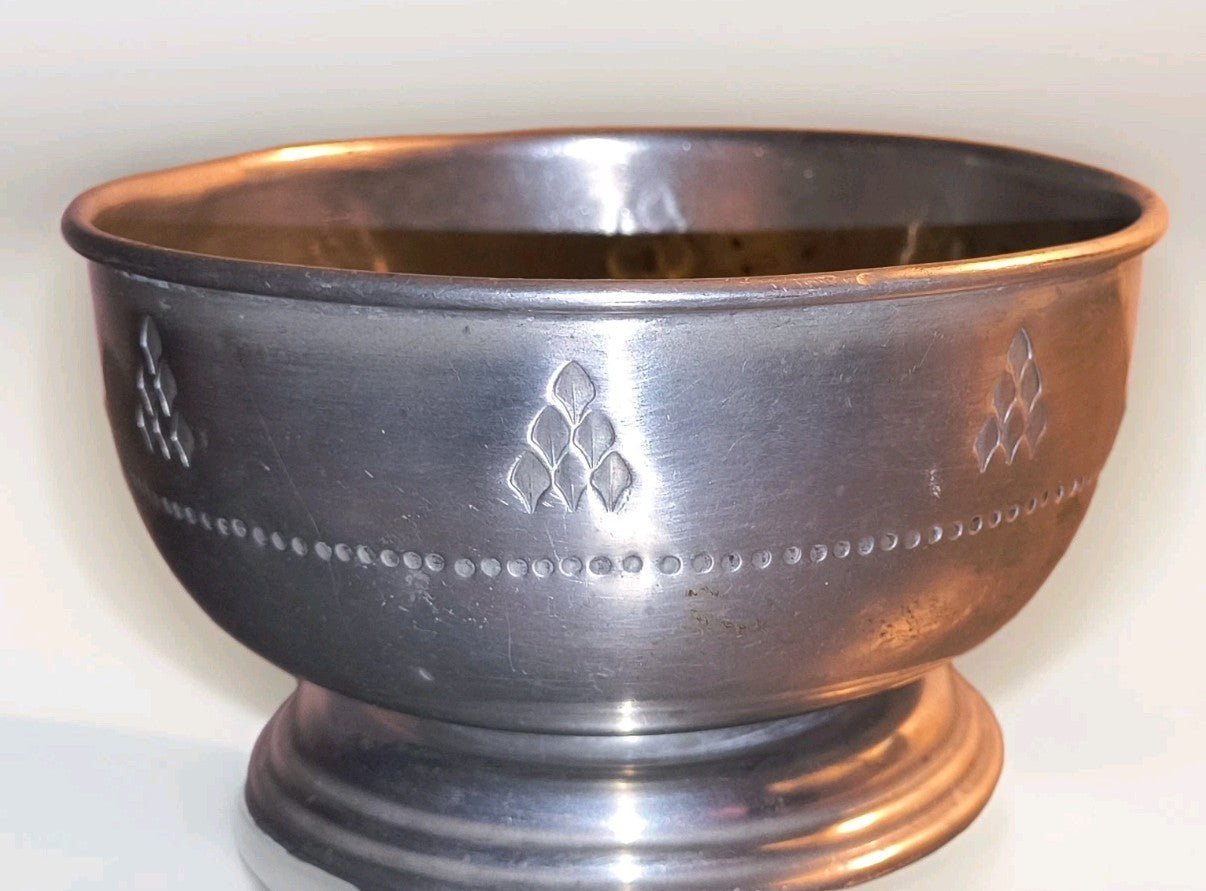 3 Antique Pewter Serving Pieces Each Hallmarked, 1 TUDRIC w/ hand - hammered motif - AntiquesEtcetera3 Antique Pewter Serving Pieces Each Hallmarked, 1 TUDRIC w/ hand - hammered motifEach with HallmarksAntiquesEtcetera