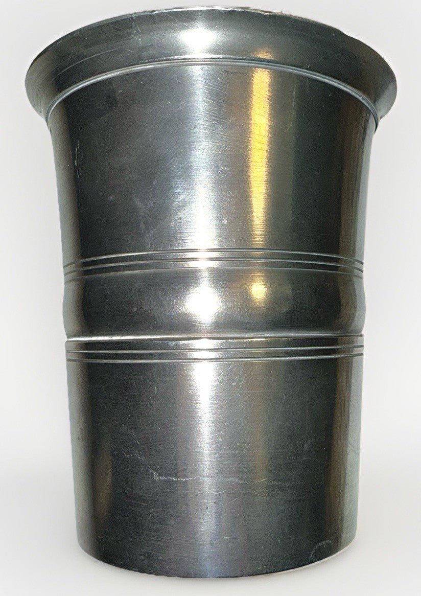 3 Antique Pewter Tumblers / Mugs - 1 w/ Touchmark Very Heavy 1 w/ Applied Handle - AntiquesEtcetera3 Antique Pewter Tumblers / Mugs - 1 w/ Touchmark Very Heavy 1 w/ Applied HandleUnbrandedAntiquesEtcetera