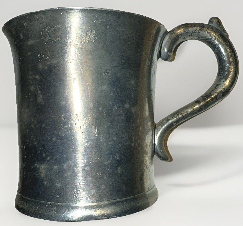 3 Antique Pewter Tumblers / Mugs - 1 w/ Touchmark Very Heavy 1 w/ Applied Handle - AntiquesEtcetera3 Antique Pewter Tumblers / Mugs - 1 w/ Touchmark Very Heavy 1 w/ Applied HandleUnbrandedAntiquesEtcetera