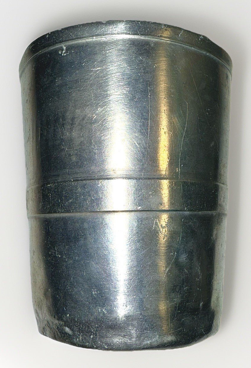 3 Antique Pewter Tumblers / Mugs - 1 w/ Touchmark Very Heavy 1 w/ Applied Handle - AntiquesEtcetera3 Antique Pewter Tumblers / Mugs - 1 w/ Touchmark Very Heavy 1 w/ Applied HandleUnbrandedAntiquesEtcetera