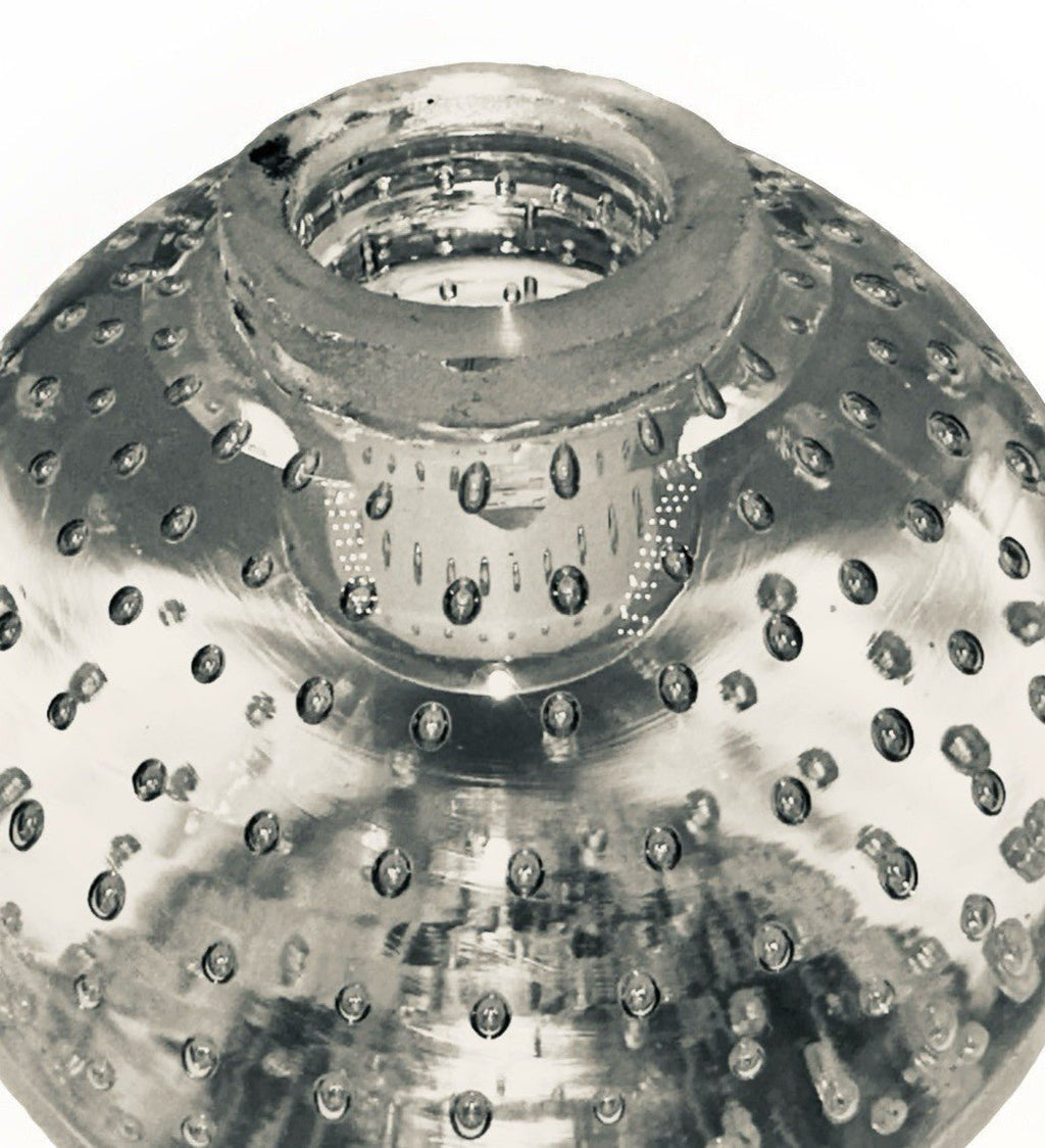 3" Controlled Bubble Lamp Finial Crystal / Solid Glass Decorative Newel Cap - AntiquesEtcetera3" Controlled Bubble Lamp Finial Crystal / Solid Glass Decorative Newel CapAntiquesEtceteraAntiquesEtcetera