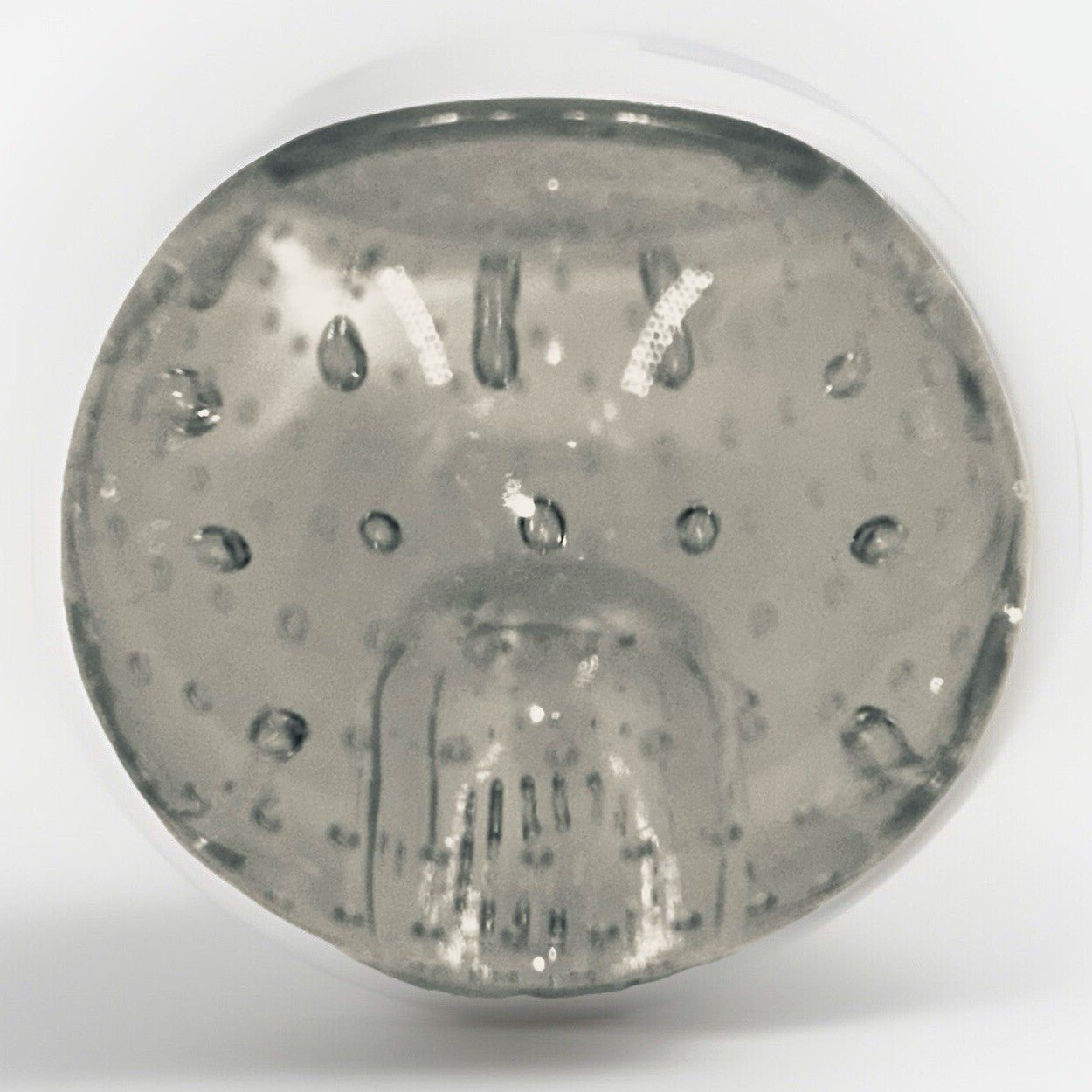 3" Controlled Bubble Lamp Finial Crystal / Solid Glass Decorative Newel Cap - AntiquesEtcetera3" Controlled Bubble Lamp Finial Crystal / Solid Glass Decorative Newel CapAntiquesEtceteraAntiquesEtcetera