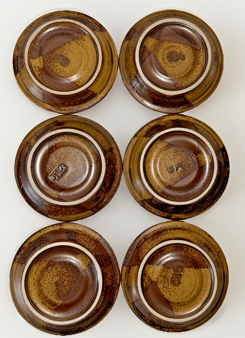 3 Iron Mountain Stoneware Saucers Nancy Lamb Patterson Roan Stoneware 6 3/8" D. - AntiquesEtcetera3 Iron Mountain Stoneware Saucers Nancy Lamb Patterson Roan Stoneware 6 3/8" D.StonewareAntiquesEtcetera