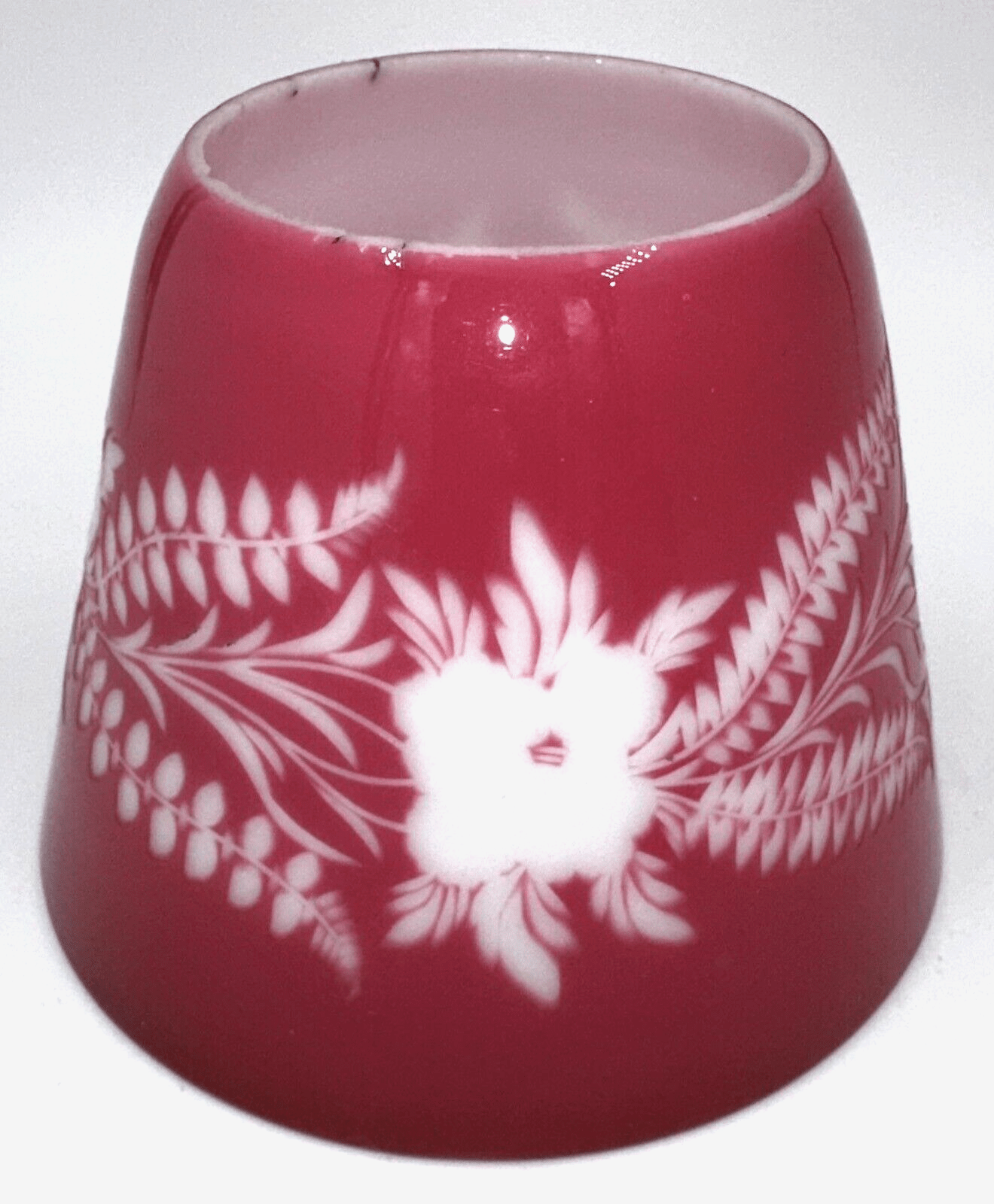 3 Lovely Antique LOETZ Glass Pink Cut to White Lamp Shades - Etched "Patent" - AntiquesEtcetera3 Lovely Antique LOETZ Glass Pink Cut to White Lamp Shades - Etched "Patent"Antique LightingAntiquesEtceteraAntiquesEtcetera