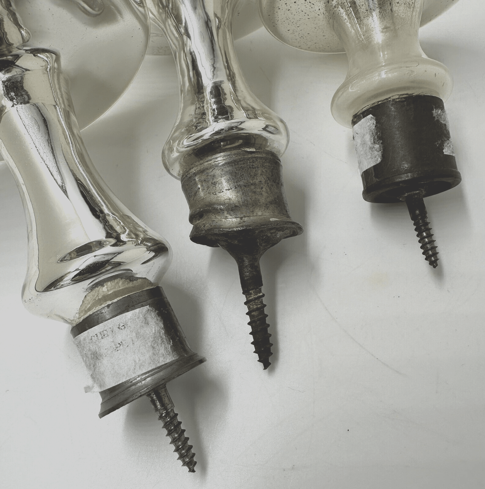 3 Mercury Glass Curtain Tiebacks Silver 2.5 - 3.5" D. Silvered and Etched Grapes - AntiquesEtcetera3 Mercury Glass Curtain Tiebacks Silver 2.5 - 3.5" D. Silvered and Etched GrapesAntiquesEtceteraAntiquesEtcetera