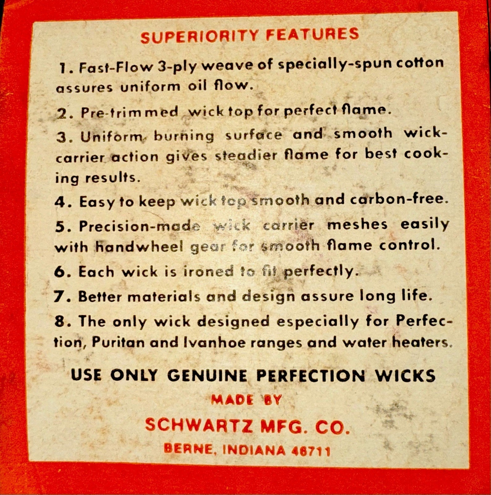 3 Perfection Kerosene Stove Wicks 331 - X Fast Inner Flow 3 - Ply Wick Original Box - AntiquesEtcetera3 Perfection Kerosene Stove Wicks 331 - X Fast Inner Flow 3 - Ply Wick Original BoxAntique LightingAntiquesEtceteraAntiquesEtcetera