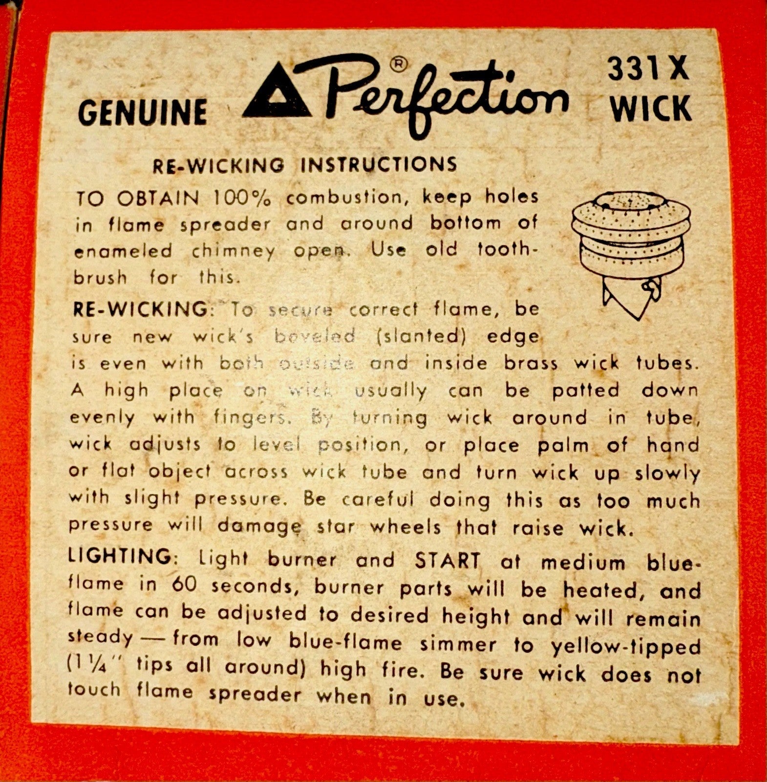 3 Perfection Kerosene Stove Wicks 331 - X Fast Inner Flow 3 - Ply Wick Original Box - AntiquesEtcetera3 Perfection Kerosene Stove Wicks 331 - X Fast Inner Flow 3 - Ply Wick Original BoxAntique LightingAntiquesEtceteraAntiquesEtcetera