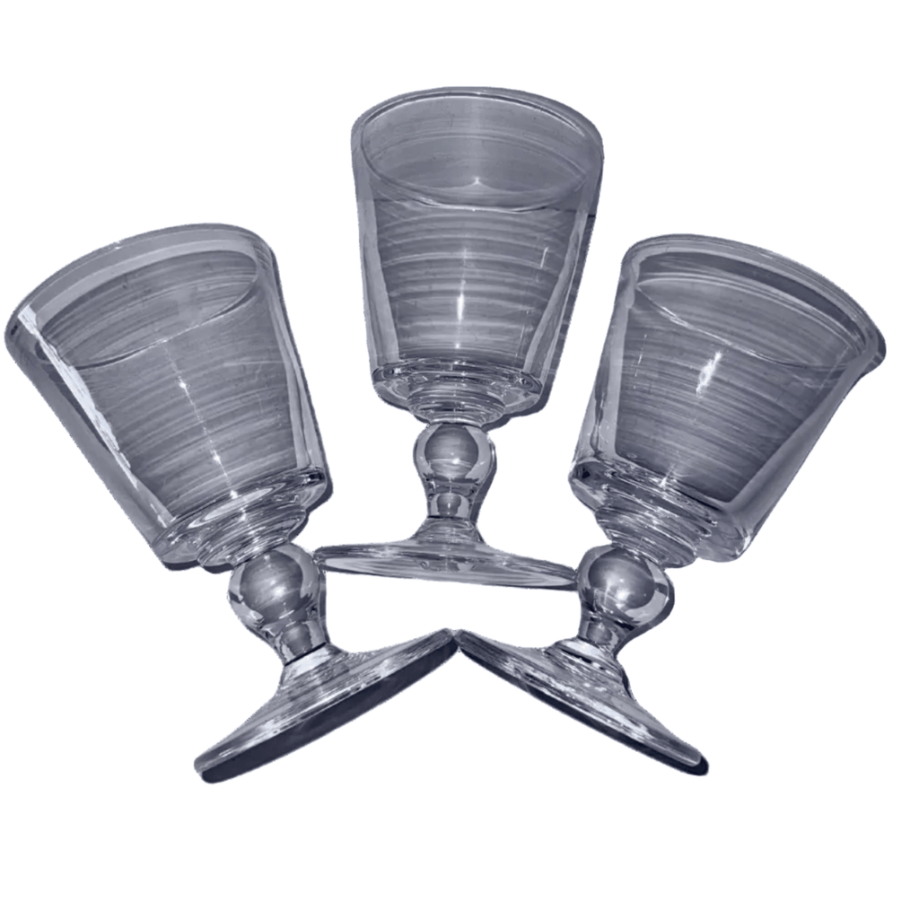 3 Simon Pearce Crystal Water Goblets Lead - Free Hand Blown - AntiquesEtcetera3 Simon Pearce Crystal Water Goblets Lead - Free Hand BlownElegant GlassSimon PearceAntiquesEtcetera