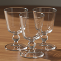 3 Simon Pearce Crystal Water Goblets Lead-Free Hand BlownAntiquesEtcetera1