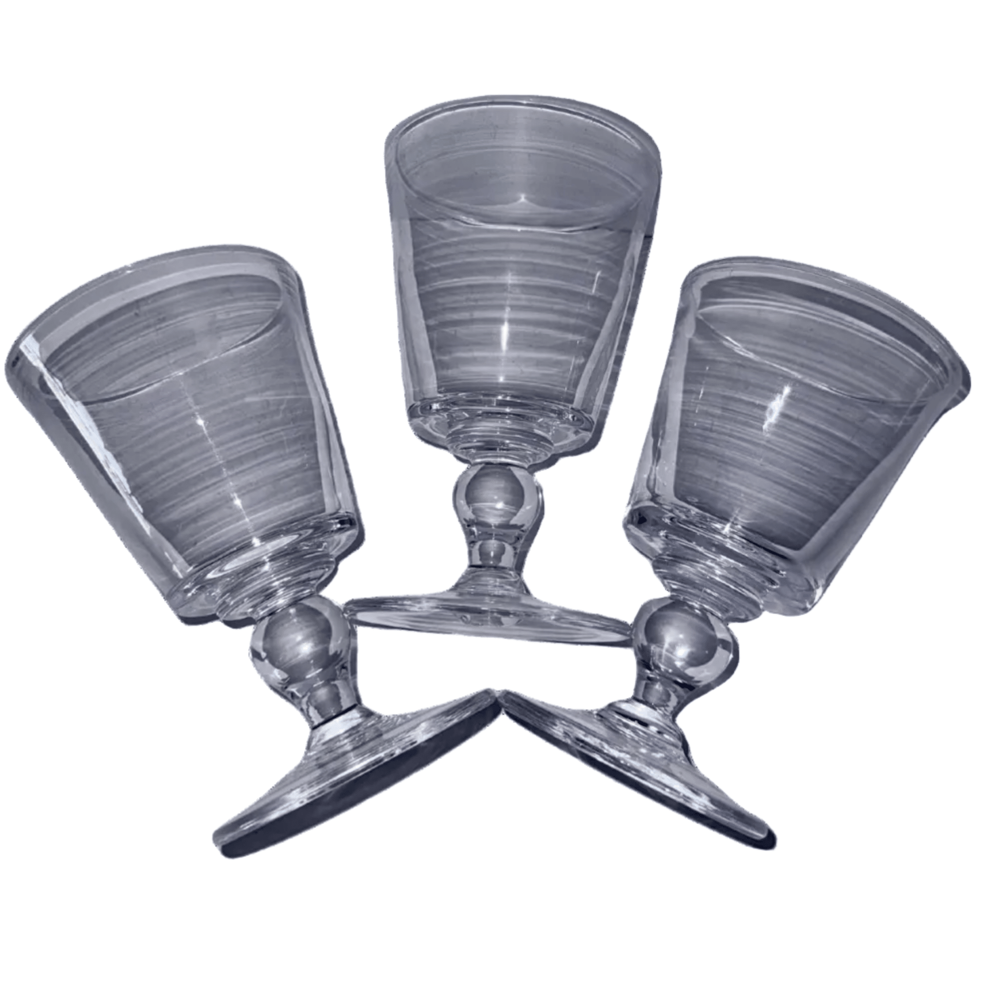 3 Simon Pearce Crystal Water Goblets Lead - Free Hand Blown - AntiquesEtcetera3 Simon Pearce Crystal Water Goblets Lead - Free Hand BlownElegant GlassSimon PearceAntiquesEtcetera