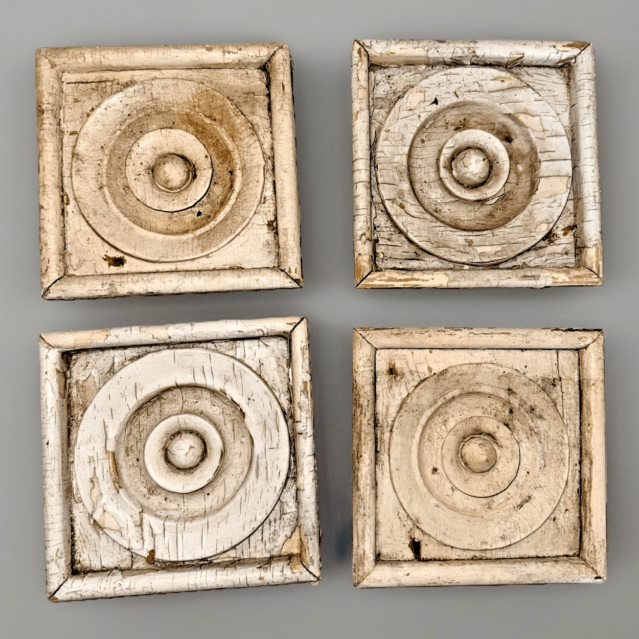 4 Antique 6.5" Diam. Architectural Plinths from Bethlehem PA Victorian Home - AntiquesEtcetera4 Antique 6.5" Diam. Architectural Plinths from Bethlehem PA Victorian HomeAntiquesEtceteraAntiquesEtcetera