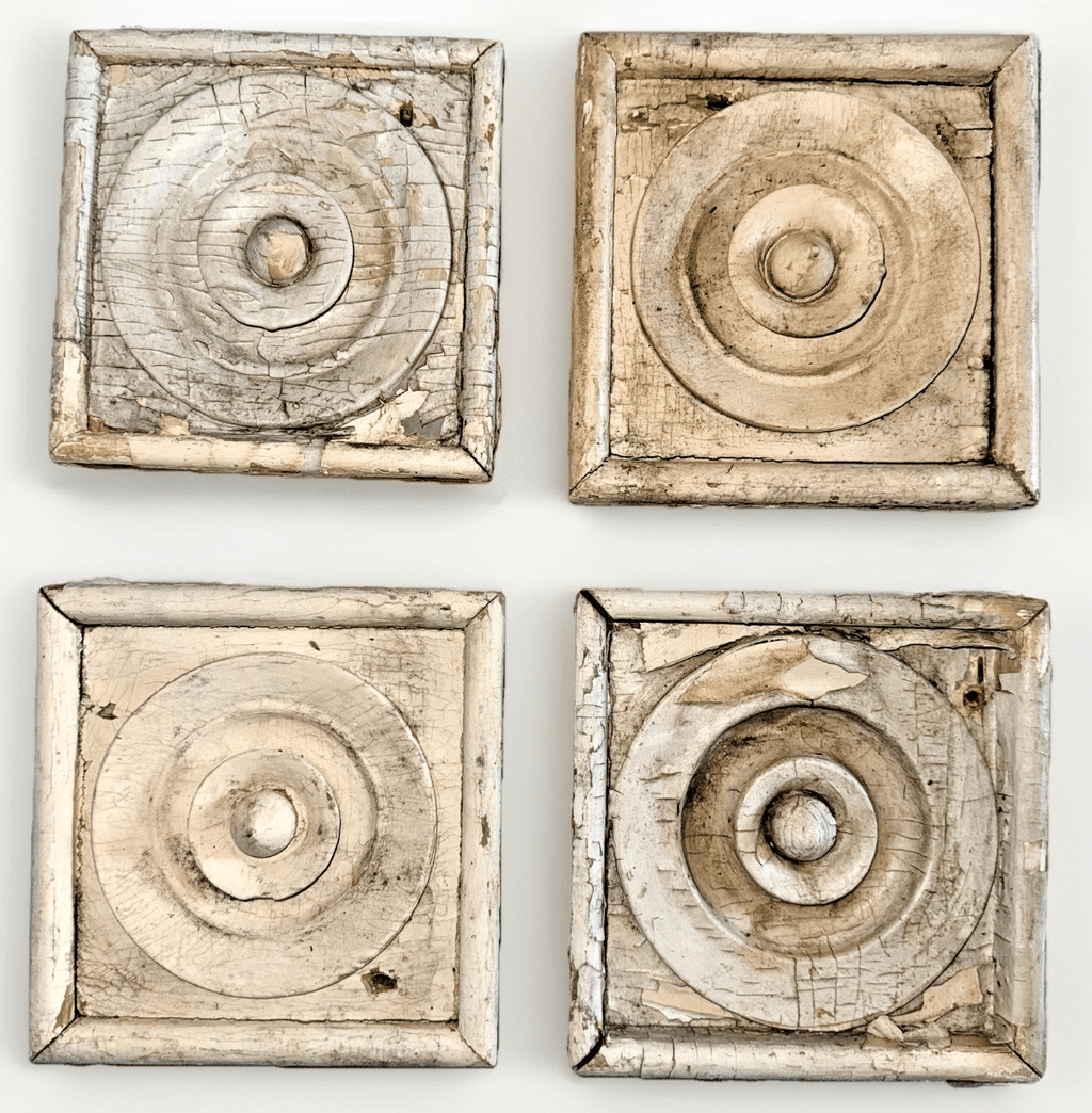 4 Antique Architectural Plinths 6.5" Diameter from Bethlehem PA Victorian Home - AntiquesEtcetera4 Antique Architectural Plinths 6.5" Diameter from Bethlehem PA Victorian HomeAntiquesEtceteraAntiquesEtcetera