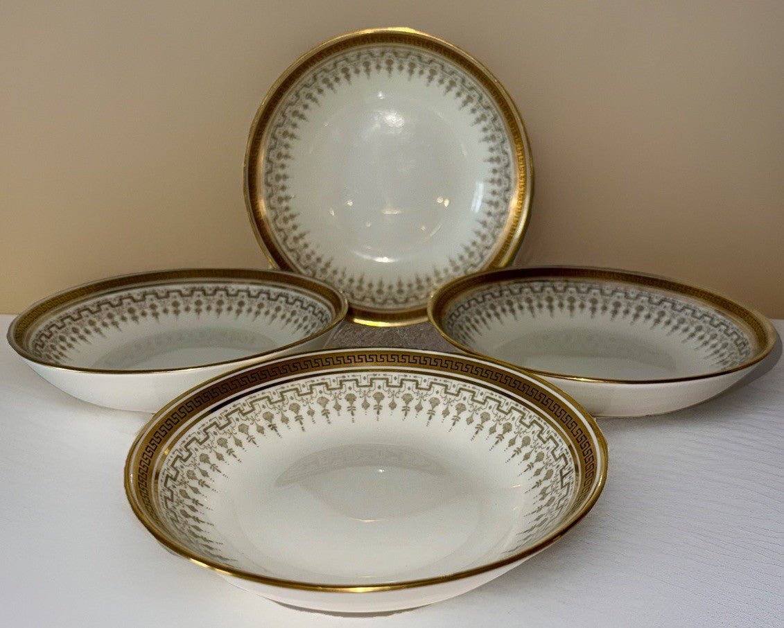 4 Royal Cauldon H8713 Porcelain Fruit Dessert Bowls 5.5" Higgins & Seiter NY - AntiquesEtcetera4 Royal Cauldon H8713 Porcelain Fruit Dessert Bowls 5.5" Higgins & Seiter NYElegant / Collectible DinnerwareAntiquesEtceteraAntiquesEtcetera