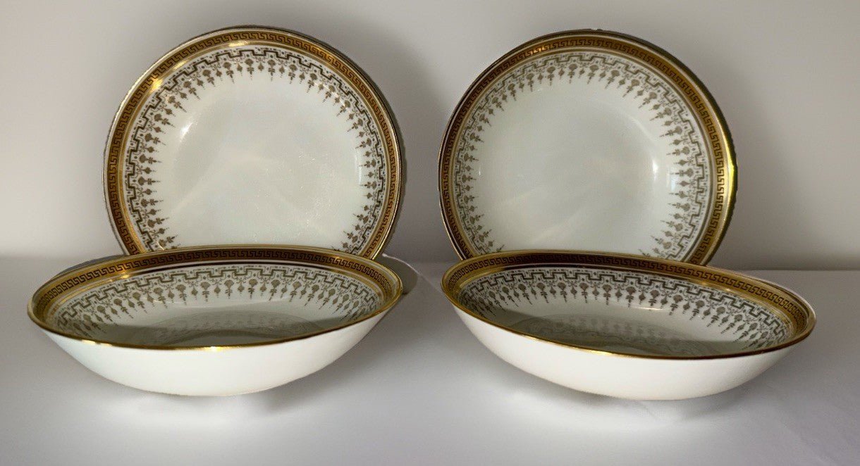 4 Royal Cauldon H8713 Porcelain Fruit Dessert Bowls 5.5" Higgins & Seiter NY - AntiquesEtcetera4 Royal Cauldon H8713 Porcelain Fruit Dessert Bowls 5.5" Higgins & Seiter NYElegant / Collectible DinnerwareAntiquesEtceteraAntiquesEtcetera