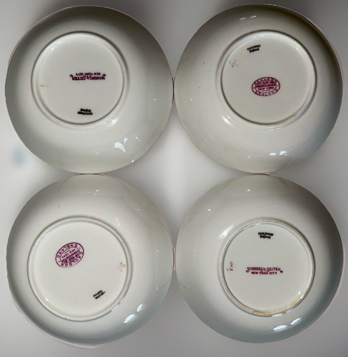 4 Royal Cauldon H8713 Porcelain Fruit Dessert Bowls 5.5" Higgins & Seiter NY - AntiquesEtcetera4 Royal Cauldon H8713 Porcelain Fruit Dessert Bowls 5.5" Higgins & Seiter NYElegant / Collectible DinnerwareAntiquesEtceteraAntiquesEtcetera