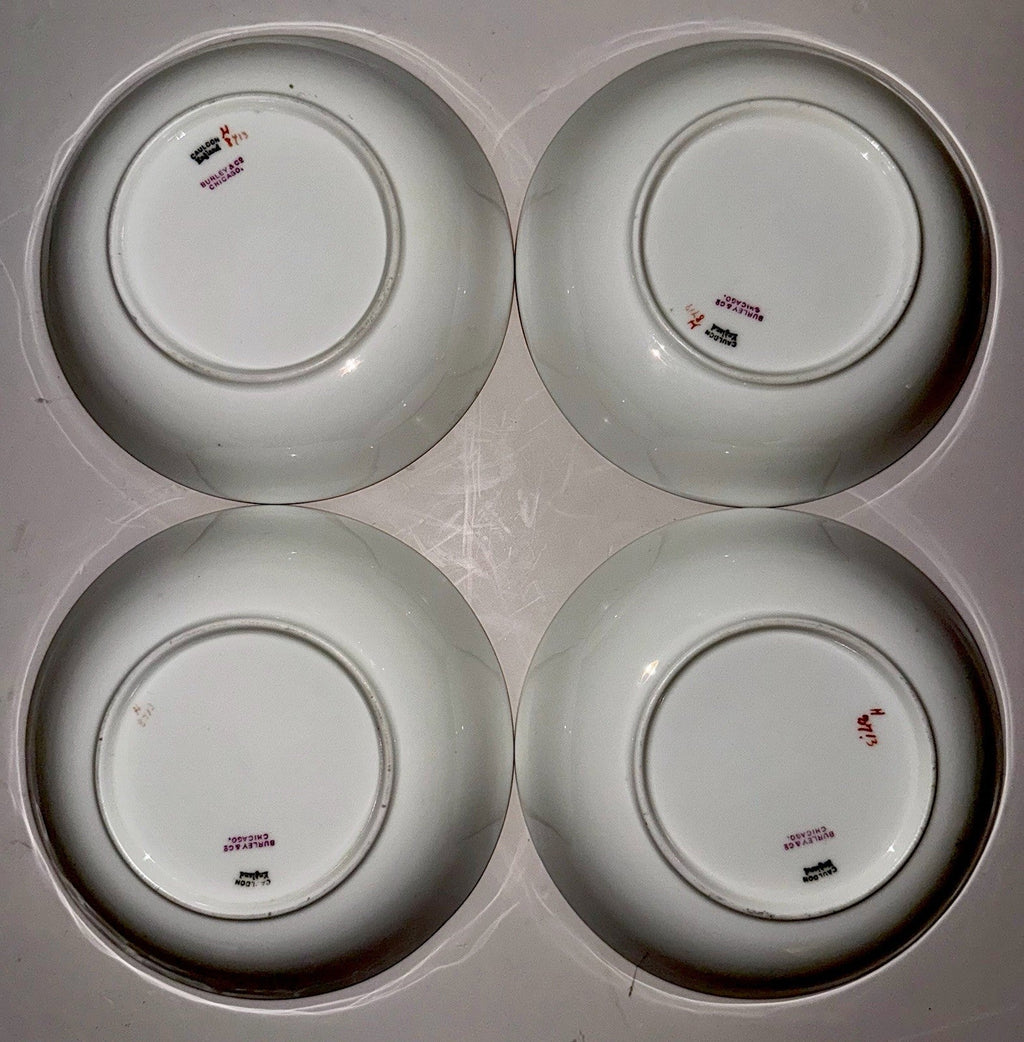 4 Royal Cauldon H8713 Porcelain Fruit Dessert Bowls Gold Rim Greek Key 5 1/2" D. - AntiquesEtcetera4 Royal Cauldon H8713 Porcelain Fruit Dessert Bowls Gold Rim Greek Key 5 1/2" D.Elegant / Collectible DinnerwareAntiquesEtceteraAntiquesEtcetera