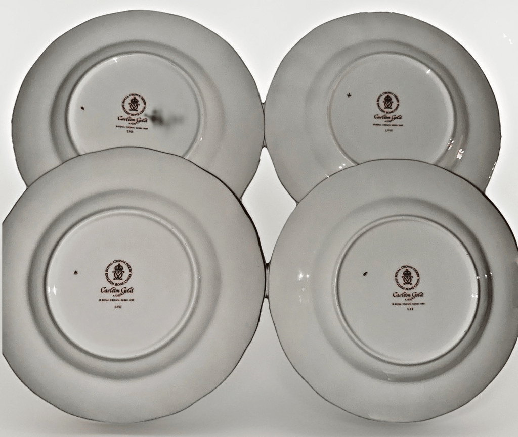 4 Royal Crown Derby Carlton Gold Salad Plates 8 1/2" Diameter Lovely Set - AntiquesEtcetera4 Royal Crown Derby Carlton Gold Salad Plates 8 1/2" Diameter Lovely SetElegant / Collectible DinnerwareAntiquesEtceteraAntiquesEtcetera