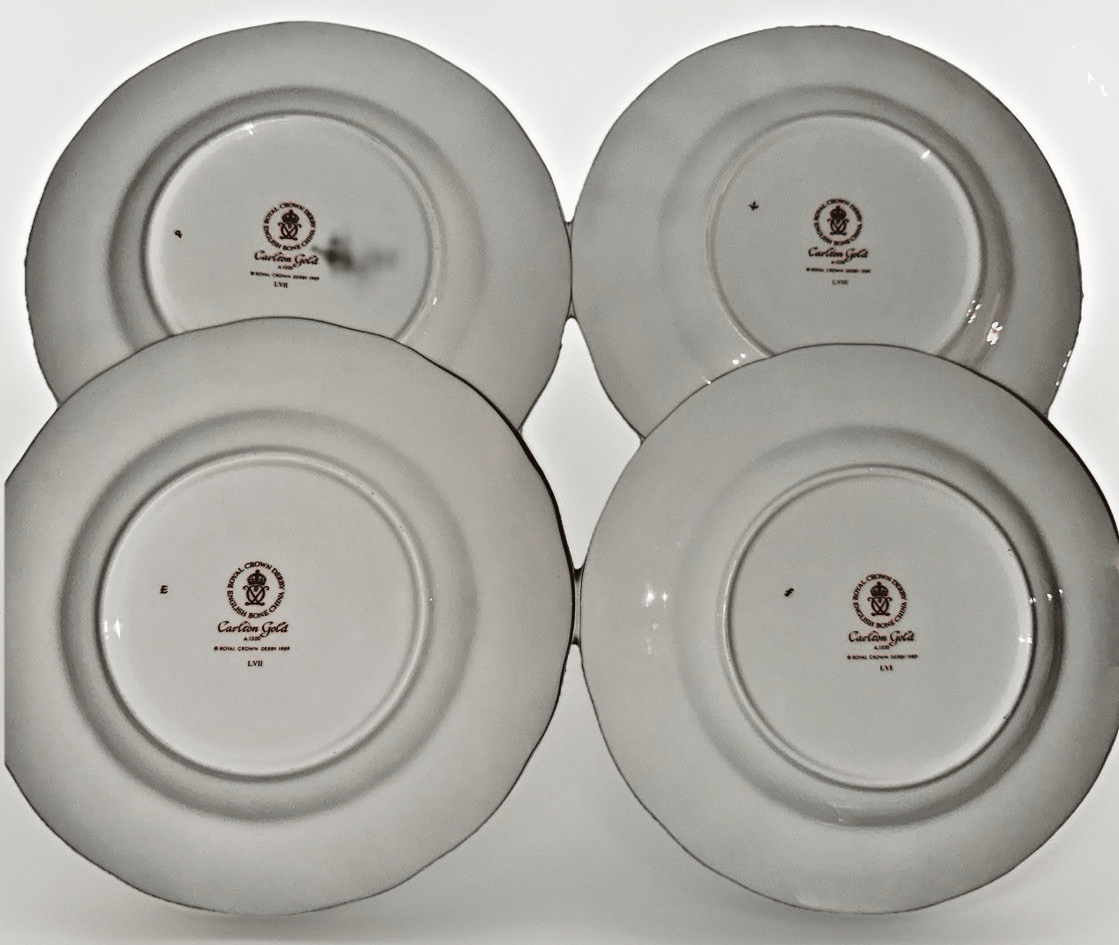4 Royal Crown Derby Carlton Gold Salad Plates 8 1/2" Diameter Lovely Set - AntiquesEtcetera4 Royal Crown Derby Carlton Gold Salad Plates 8 1/2" Diameter Lovely SetElegant / Collectible DinnerwareAntiquesEtceteraAntiquesEtcetera