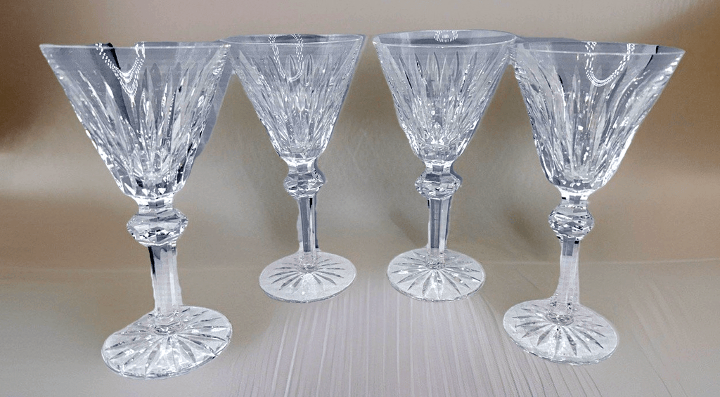 4 Waterford Crystal Shandon (Cut) Water Goblets 6 7/8" Tall Set of Four - AntiquesEtcetera4 Waterford Crystal Shandon (Cut) Water Goblets 6 7/8" Tall Set of FourElegant GlassAntiquesEtceteraAntiquesEtcetera