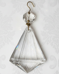 40 Antique Cut Crystal Fan-Wedge Chandelier Prisms with Octagonal Beads, 3” Drop - AntiquesEtcetera40 Antique Cut Crystal Fan-Wedge Chandelier Prisms with Octagonal Beads, 3” DropAntique LightingAntiquesEtceteraAntiquesEtcetera